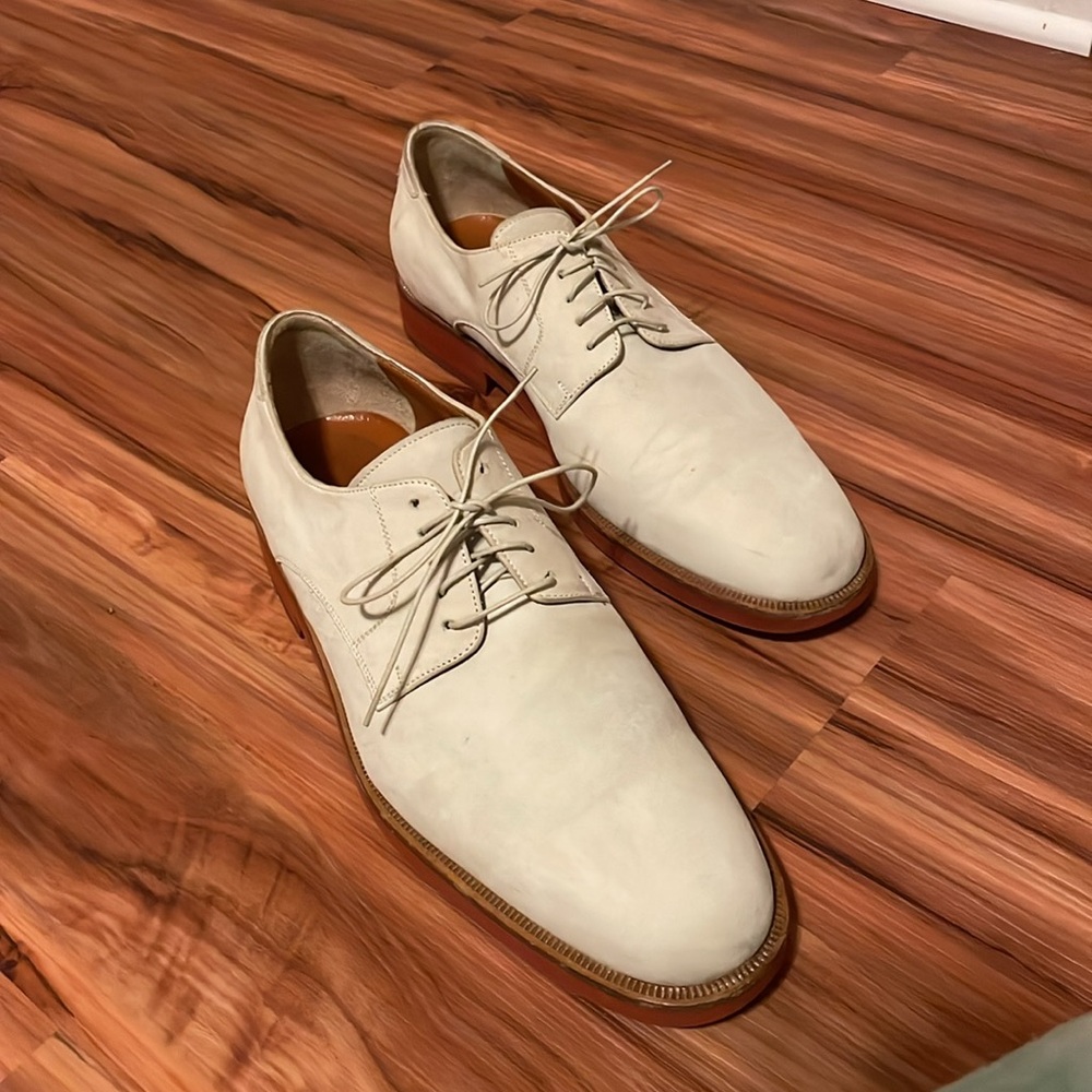 Gianni Uomo leather Shoes ivory size 12